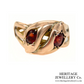 Victorian Garnet Double Snake Ring (c.1883)