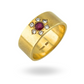 Ruby and Diamond Gypsy Ring