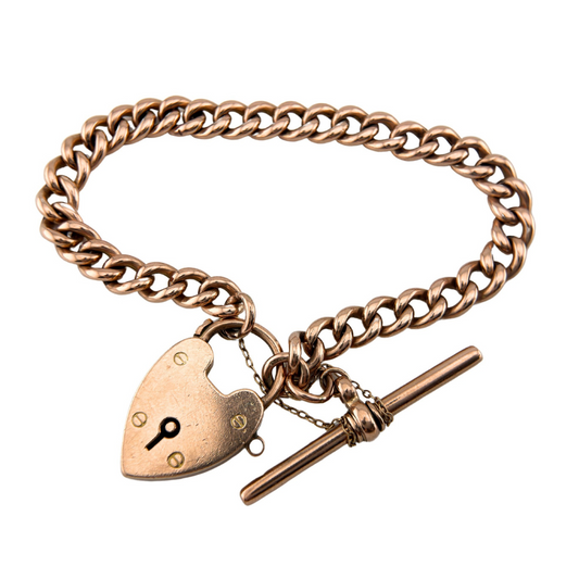 Antique Gold Curb Bracelet