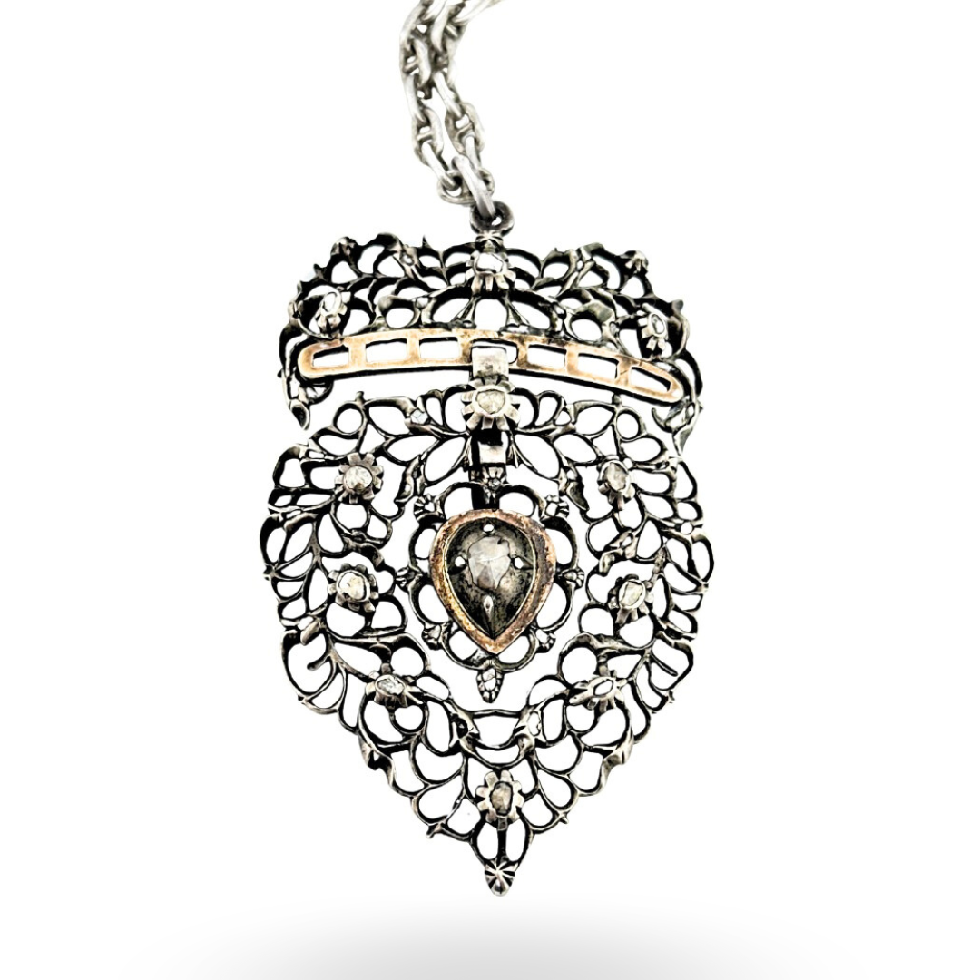 Antique Rose Diamond Pendant