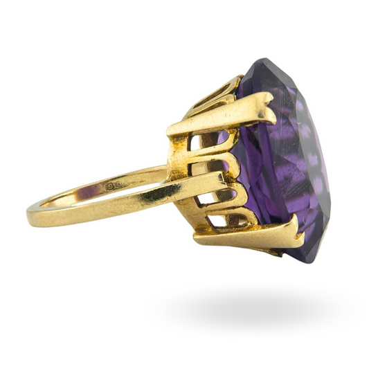 Large Vintage Amethyst Ring
