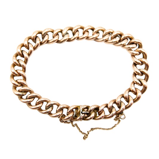 Antique Gold Curb Bracelet