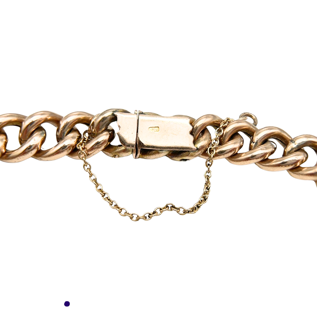 Antique Gold Curb Bracelet