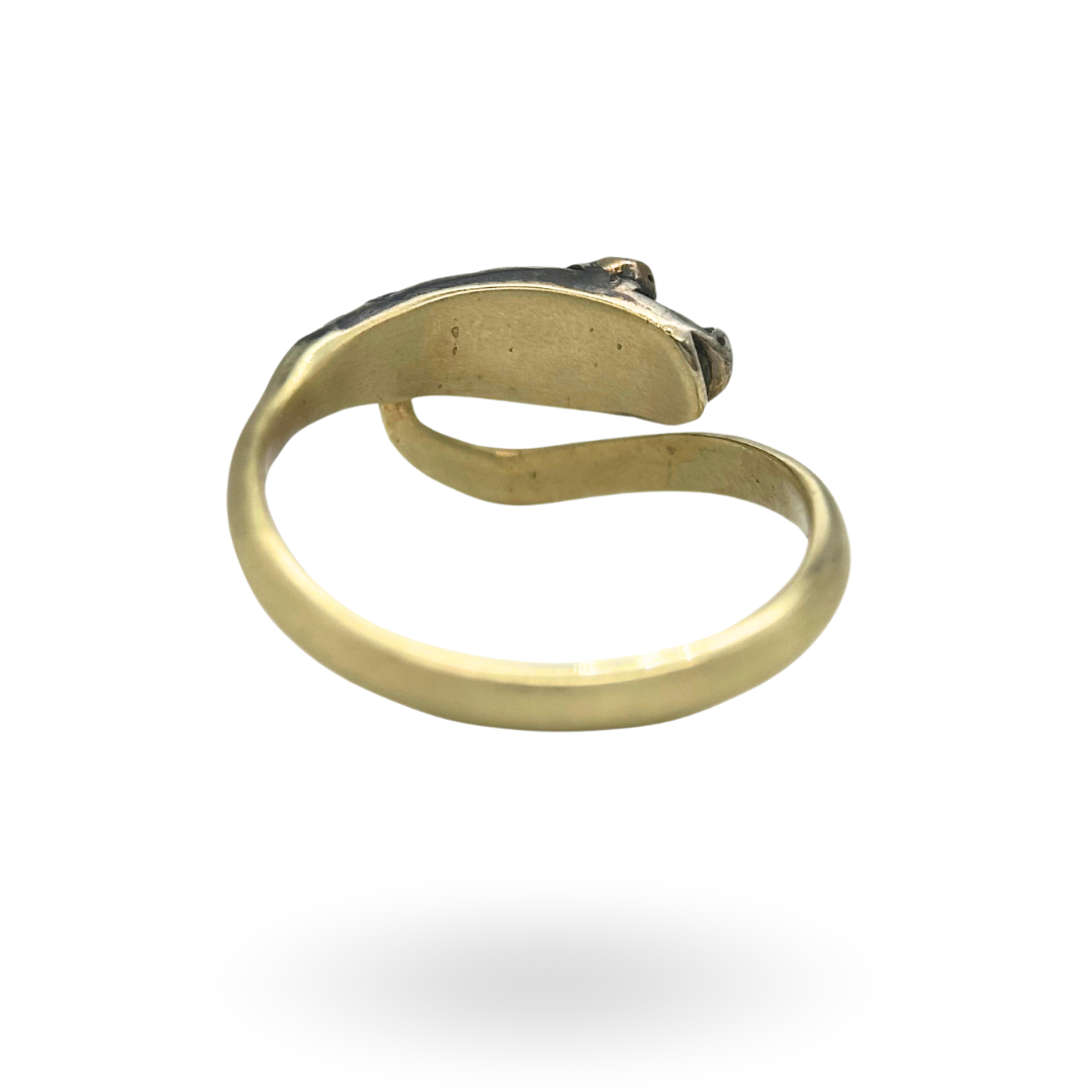 Antique Diamond Snake Ring