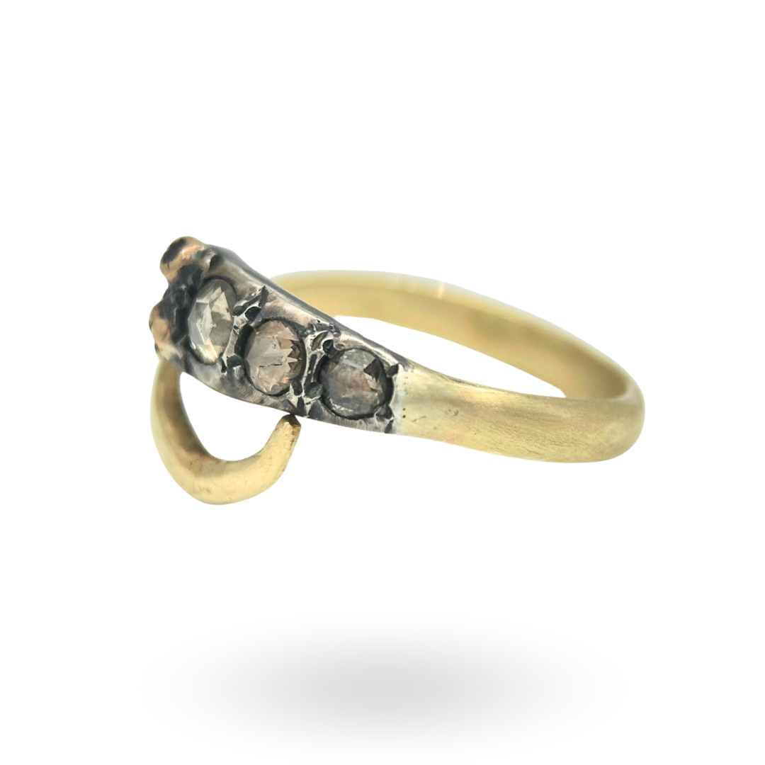 Antique Diamond Snake Ring