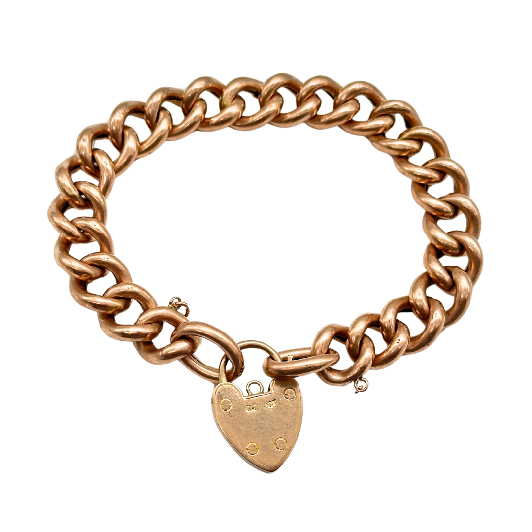 Antique "Night and Day" Curb Bracelet