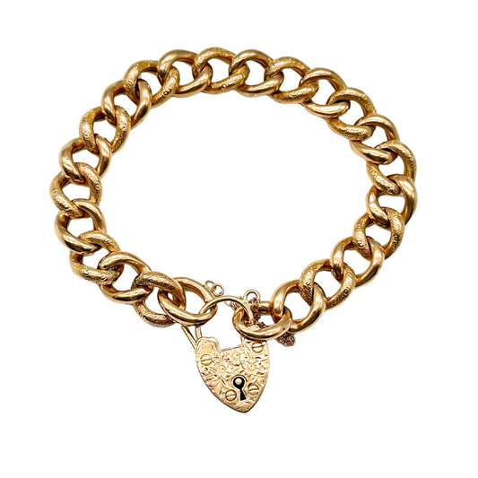 Antique "Night and Day" Curb Bracelet