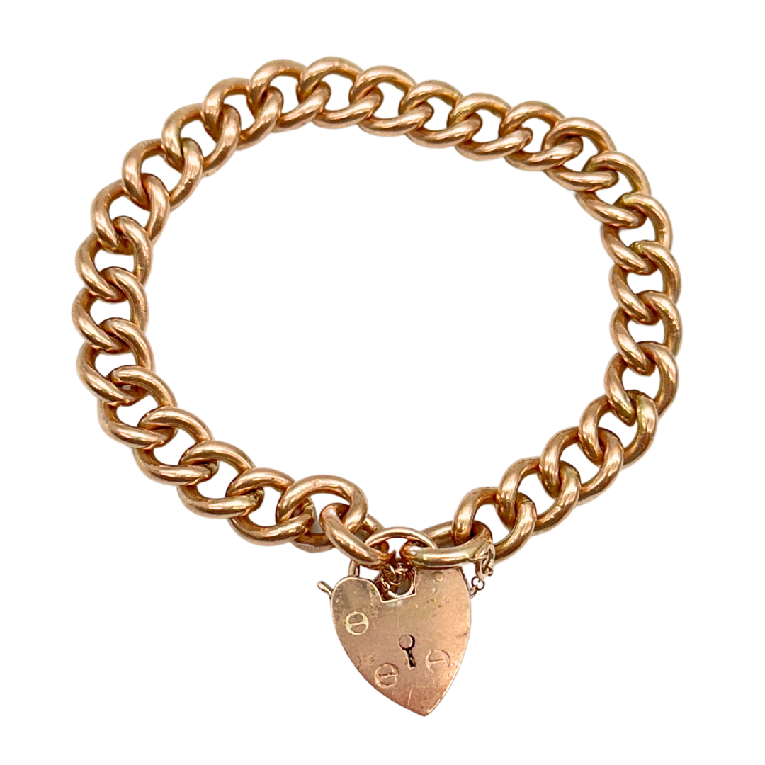 Antique Gold Curb Bracelet