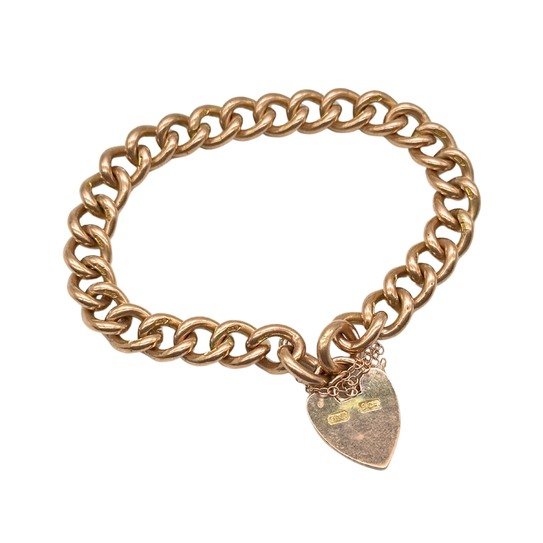 Antique Gold Curb Bracelet