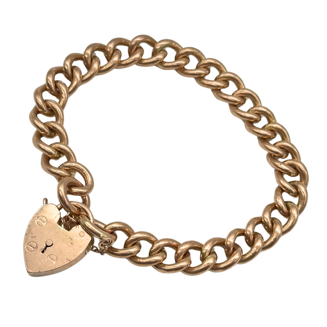 Antique Gold Curb Bracelet