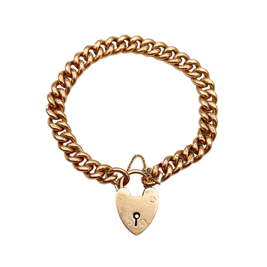 Antique Gold Curb Bracelet