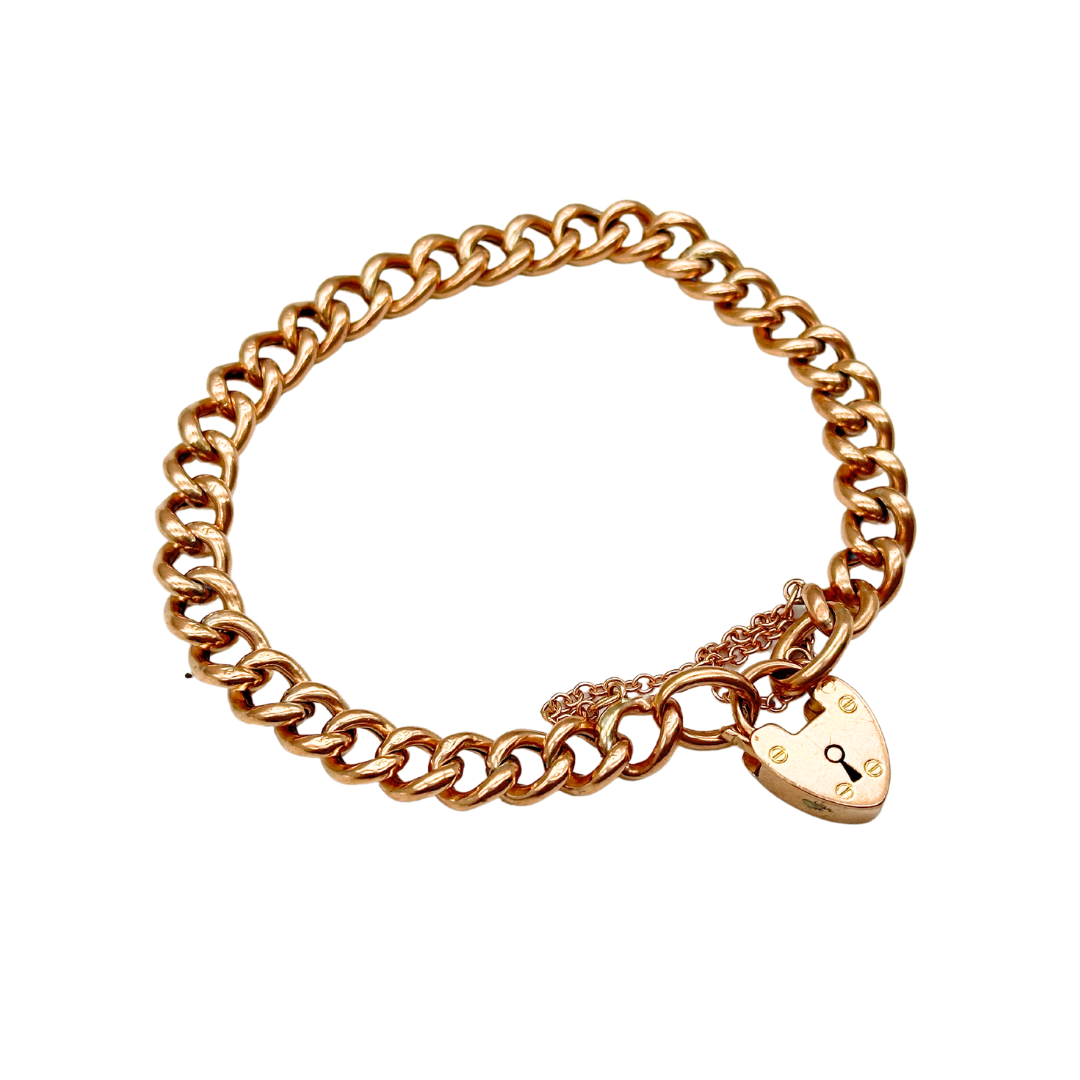 Antique Gold Curb Bracelet