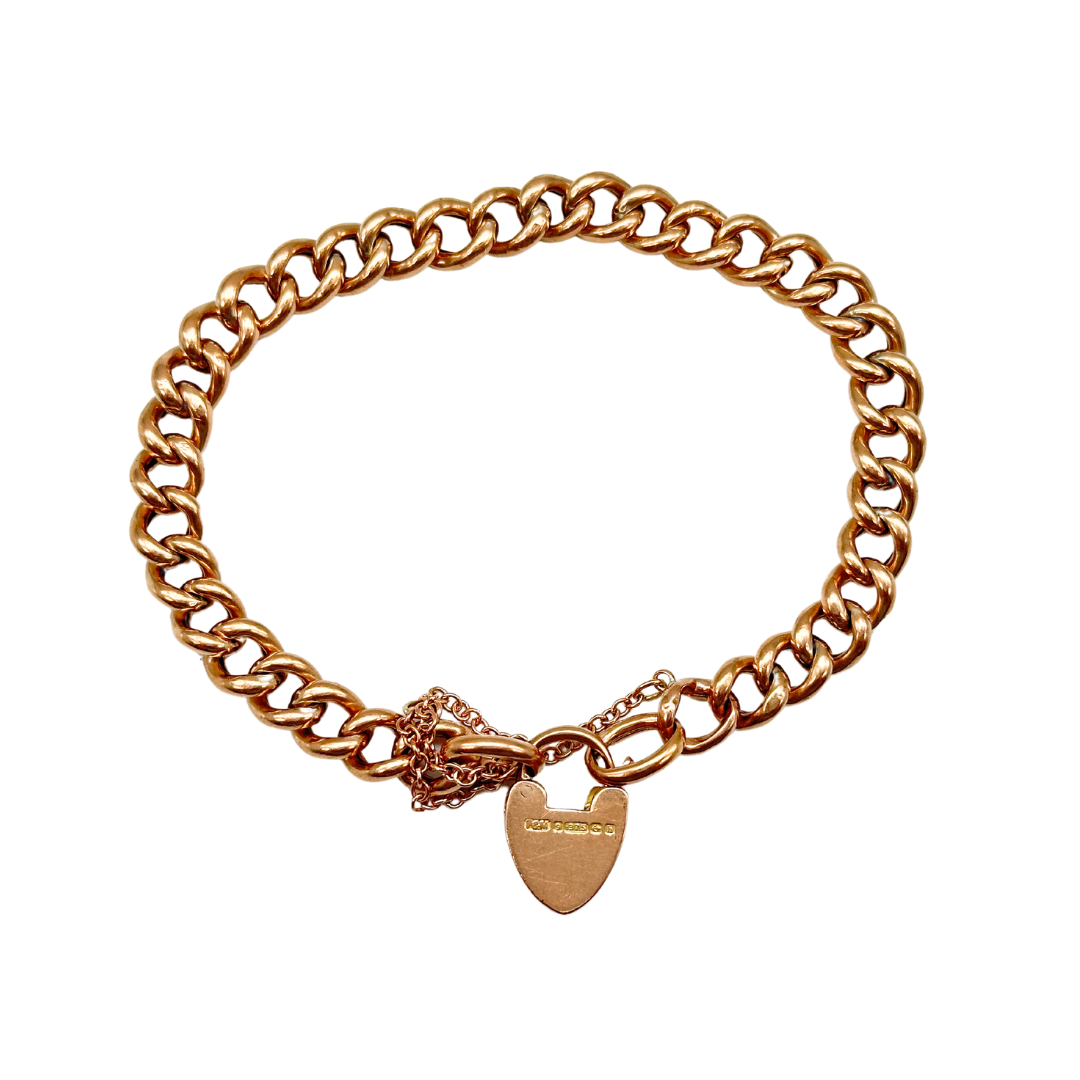 Antique Gold Curb Bracelet