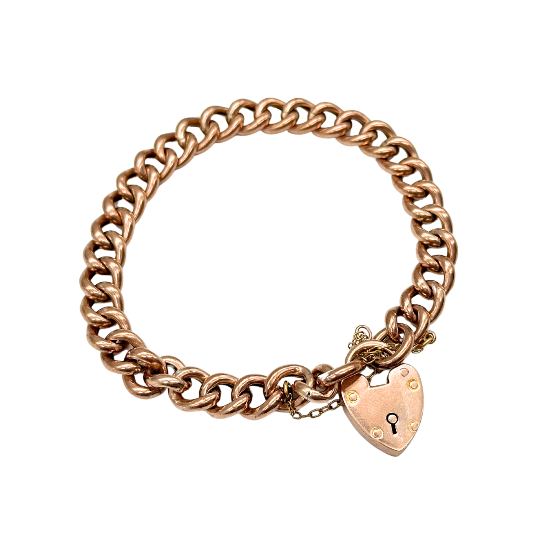 Antique Gold Curb Bracelet