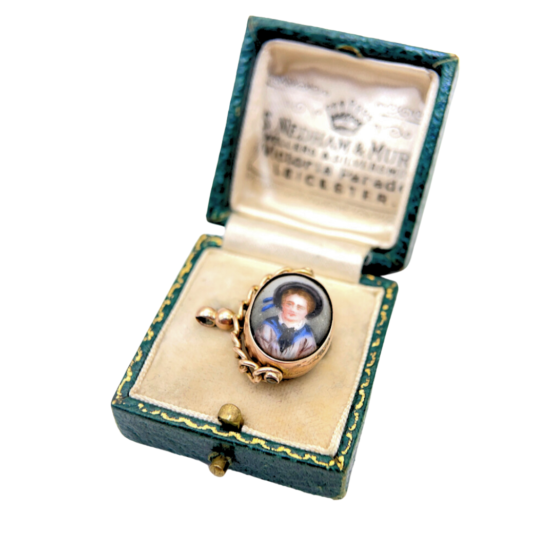 Antique Miniature Spinner Fob