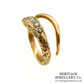 RESERVED - Antique Ruby and Diamond Snake Ring