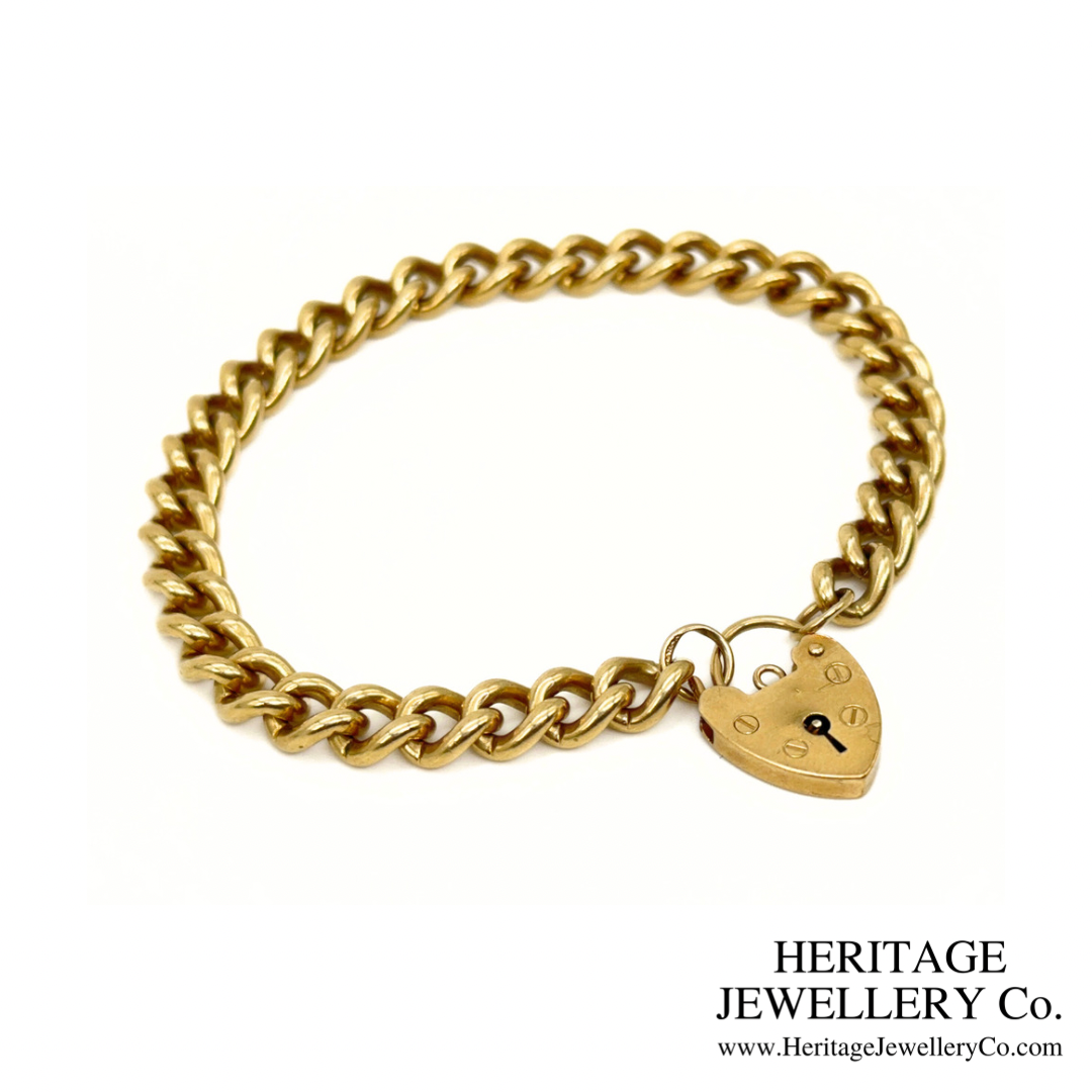 Vintage Gold Curb Bracelet (9ct)