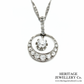 Art Deco Diamond Crescent Pendant Necklace