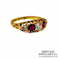 Victorian Ruby and Diamond 5-Stone Ring (c.1897)