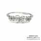 Platinum & Old Cut Diamond 4-Stone Ring