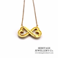 Tiffany & Co. Infinity Double Loving Heart Pendant and Chain