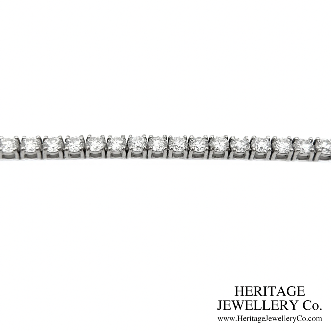 White Gold & Diamond Line Bracelet (3.5ct)