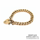 Antique "Night and Day" Gold Curb Bracelet