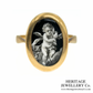 Victorian Gold Enamel Cherub Ring