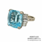 Fine Aquamarine & Diamond Cocktail Ring