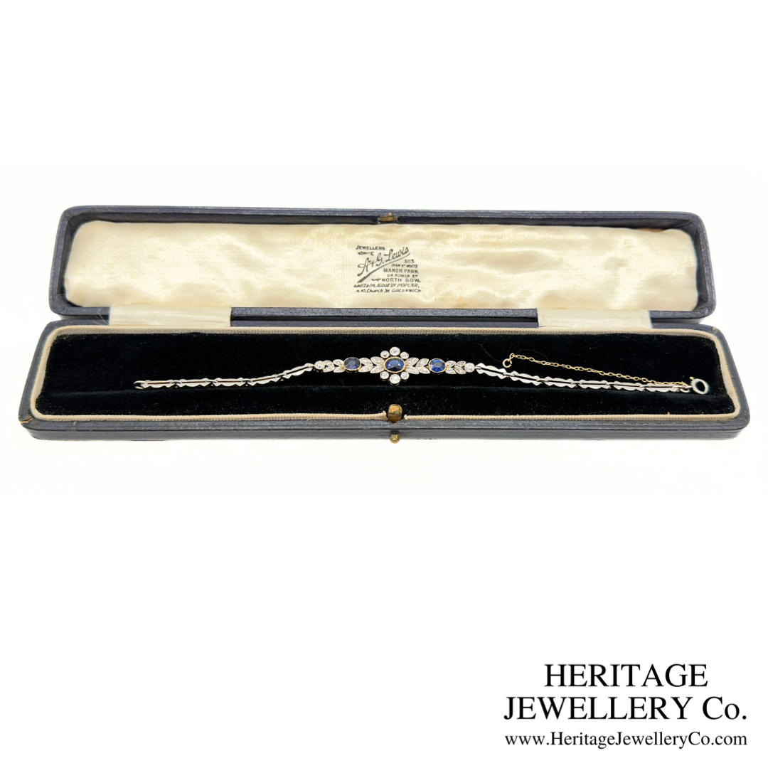 Art Deco Sapphire and Diamond Bracelet