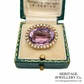 Victorian Amethyst and Pearl Brooch