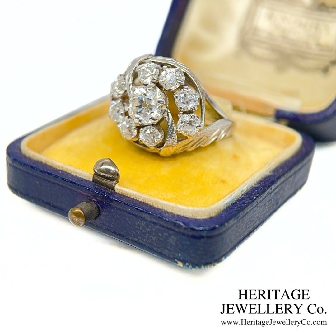 Antique French Diamond Cluster Ring (c. 3.0ct)