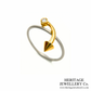 Platinum and Gold Diamond Arrow Ring