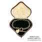 Vintage Gold Bracelet with Heart Charm and T-Bar
