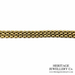 Vintage Gold Brick-Link Bracelet