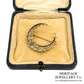 Victorian 15ct Gold Crescent Brooch