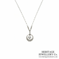 Art Deco Diamond Crescent Pendant Necklace