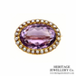 Victorian Amethyst and Pearl Brooch