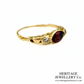 Georgian Garnet and Diamond Ring