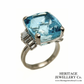 Fine Aquamarine & Diamond Cocktail Ring