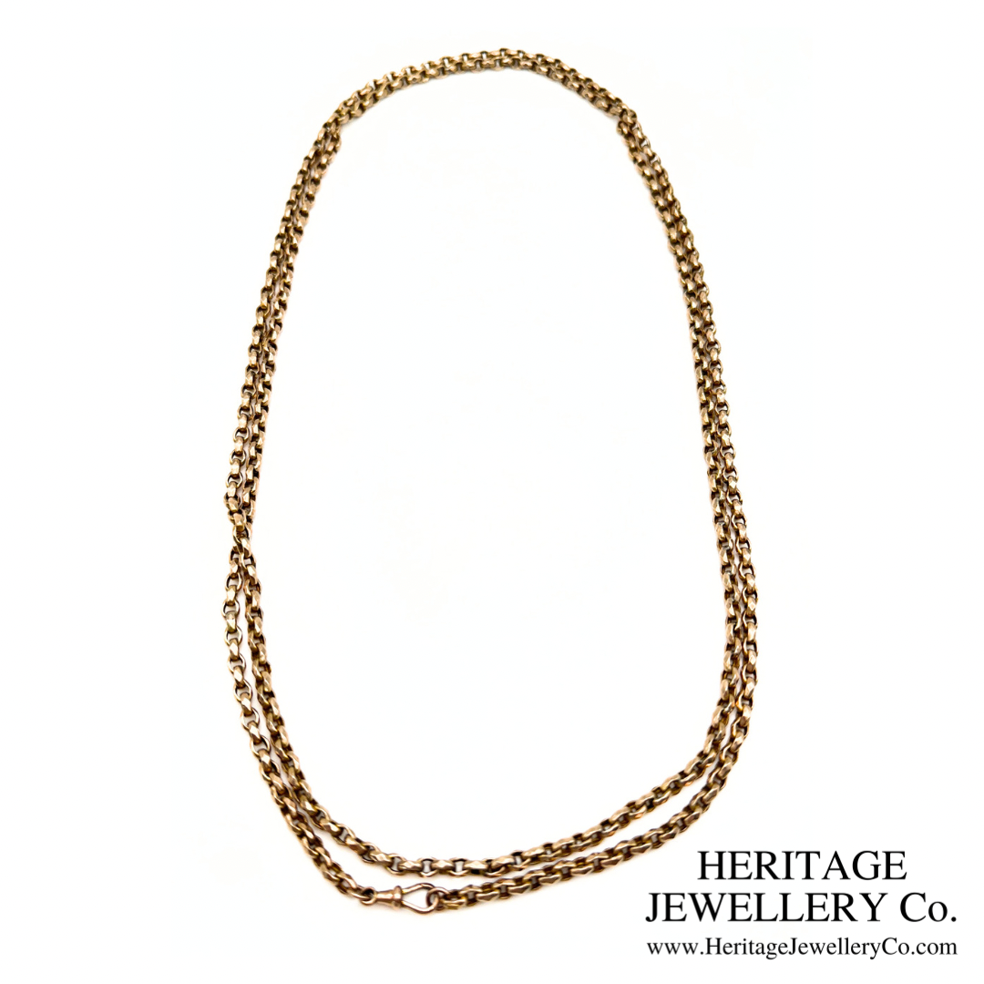 Antique Gold Long Guard Chain (9ct Gold)
