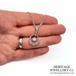 Art Deco Diamond Crescent Pendant Necklace