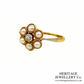 Antique Pearl & Diamond Cluster Ring