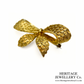Cartier Textured Bow Brooch (18ct Gold)