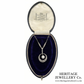 Art Deco Diamond Crescent Pendant Necklace
