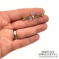 Antique Rock Crystal Shamrock Brooch