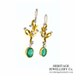 Fine Emerald and Diamond Drop Earrings (18ct Gold)