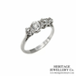 Platinum & Old Cut Diamond 4-Stone Ring