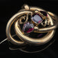 Antique Garnet & Gold Brooch Pendant (9ct gold)