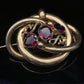Antique Garnet & Gold Brooch Pendant (9ct gold)